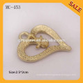 MC453 Heart shape custom designer garment metal hang tag